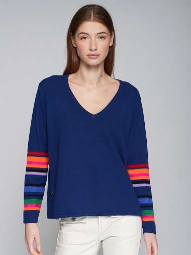 VILAGALLO 31655 SIDE BUTTON V KNIT